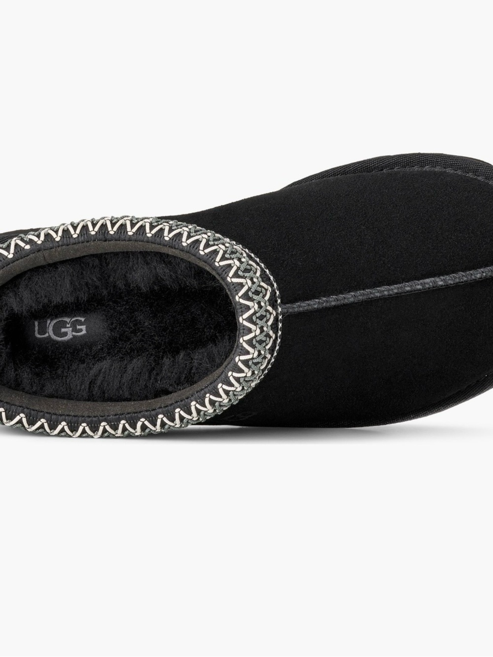 UGG Tasman II Slipper in Black Suede women’s 7 - Picture 2 of 7